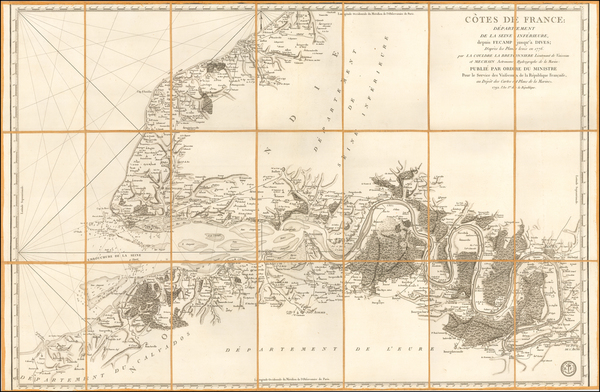 78-France Map By Depot de la Marine