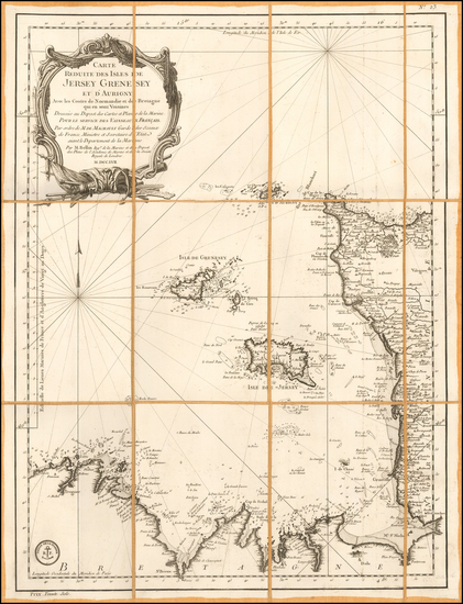 41-France Map By Jacques Nicolas Bellin