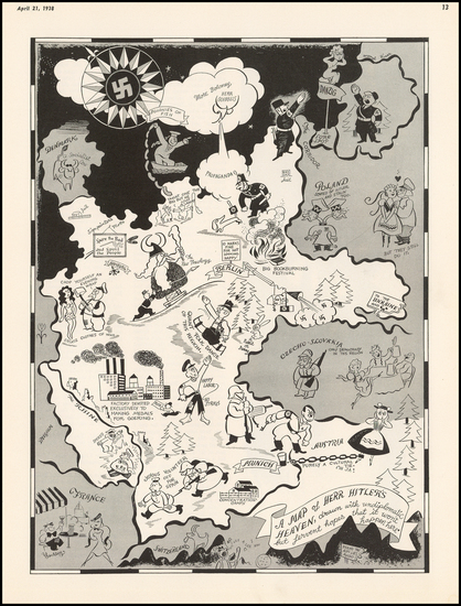 45-Europe, Europe and Germany Map By Richard Q. Yardley