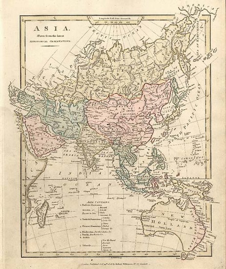 45-Europe, Australia & Oceania, Oceania and Balearic Islands Map By Robert Wilkinson