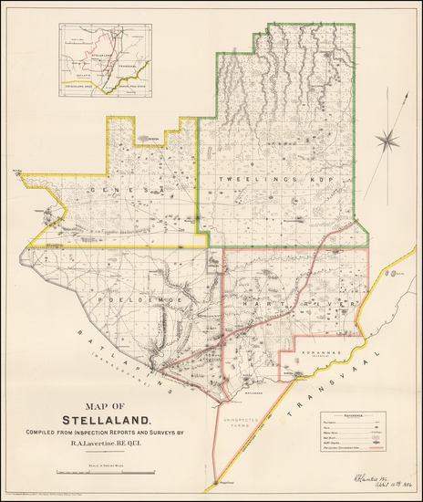 14-South Africa Map By R. A.  Lavertine