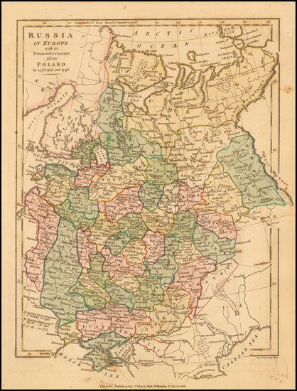 70-Poland, Russia and Balkans Map By Robert Wilkinson