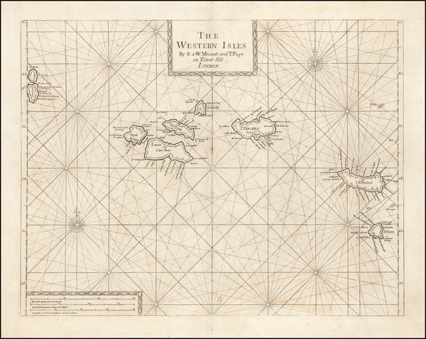 71-Portugal and Azores Map By Thomas Page  &  Richard Mount