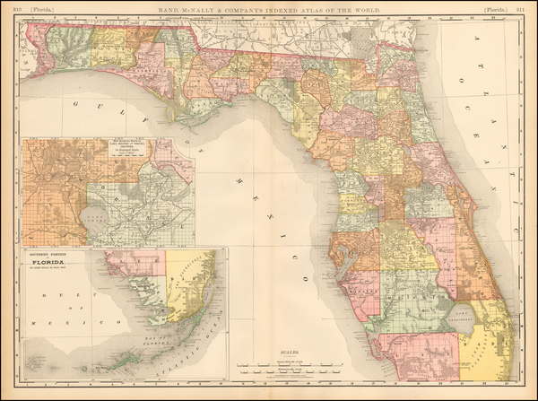 77-Florida Map By Rand McNally & Company