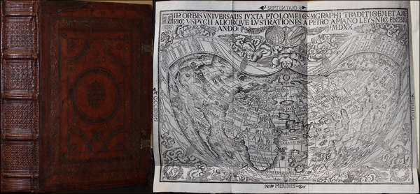 20-World and Rare Books Map By Peter Apian