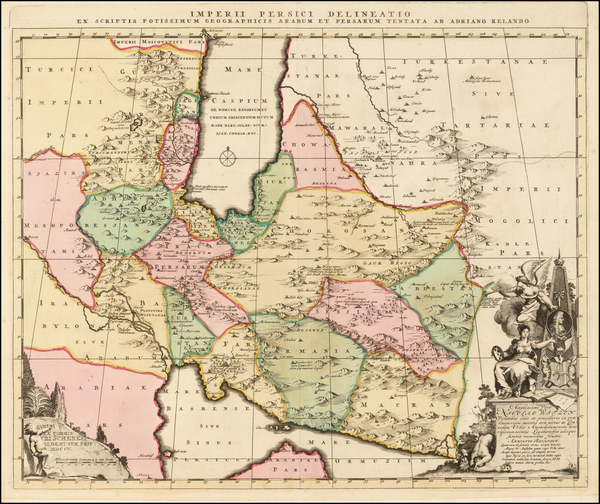 95-Central Asia & Caucasus and Middle East Map By Peter Schenk