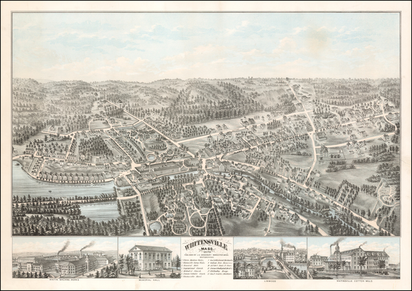 61-New England Map By J. C. Woodbury