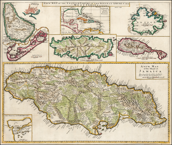 61-Caribbean Map By John Senex