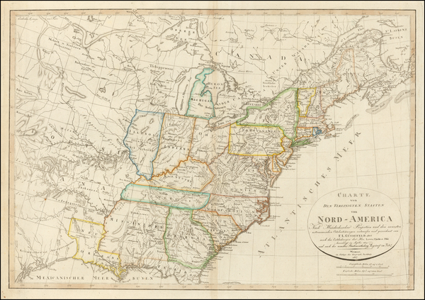 86-United States, South, Midwest and Plains Map By Franz Ludwig Gussefeld