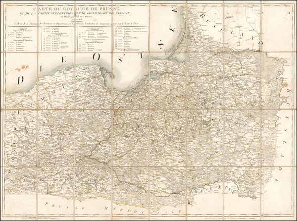 60-Poland Map By Depot de la Guerre