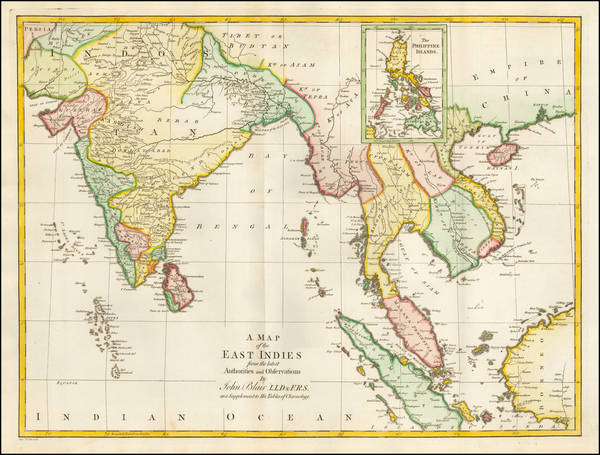 63-India, Southeast Asia and Philippines Map By John Blair