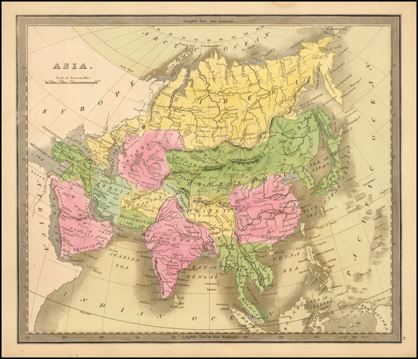 20-China, Japan and Korea Map By Jeremiah Greenleaf