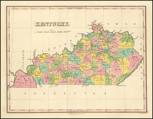 50-Kentucky Map By Anthony Finley