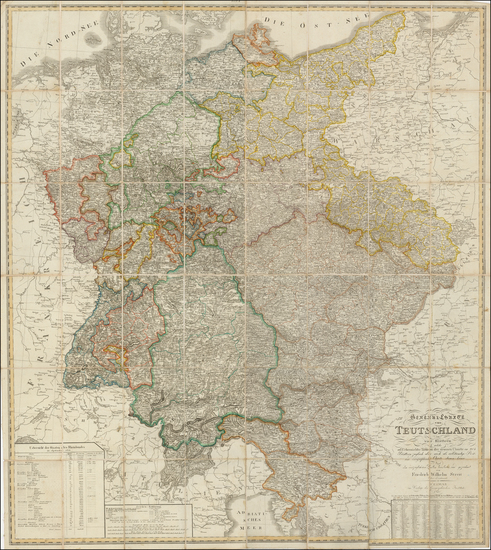 23-Czech Republic & Slovakia and Germany Map By F.W. Streit