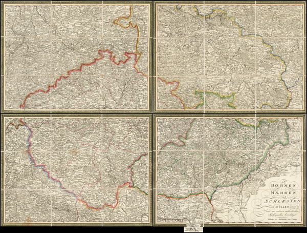 23-Czech Republic & Slovakia Map By Artaria & Co.