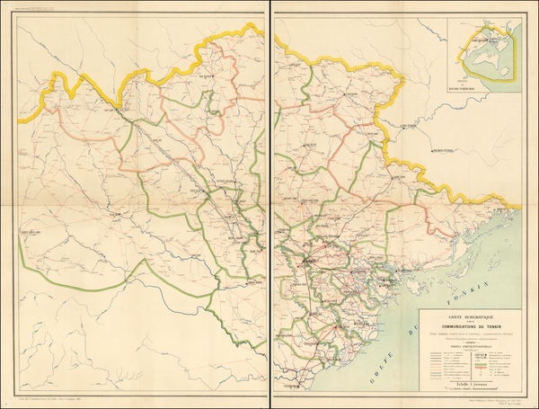 5-Thailand, Cambodia, Vietnam Map By Service Geographique de l'Indo-Chine