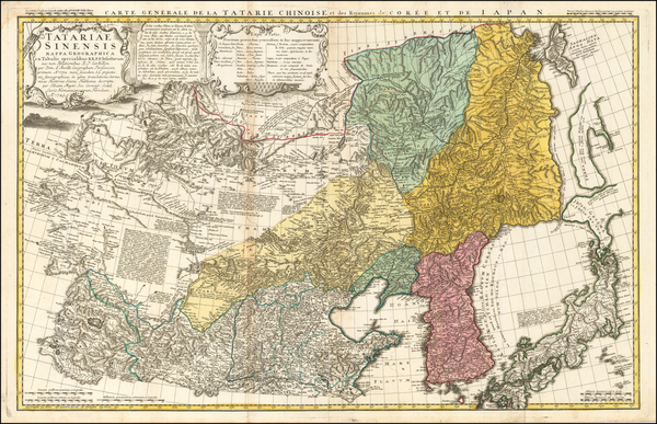 88-China, Japan, Korea, Central Asia & Caucasus and Russia in Asia Map By Tobias Mayer