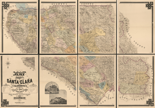 98-California Map By Hermann Bros