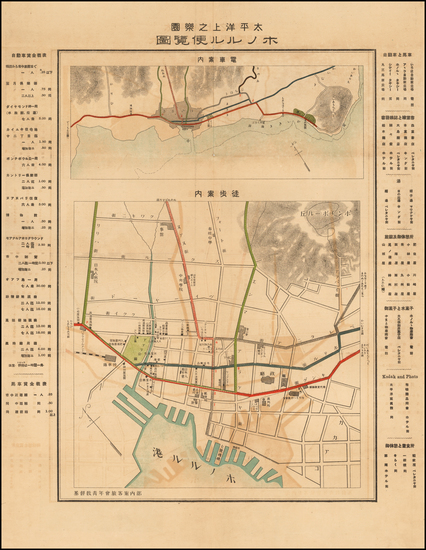 12-Hawaii and Hawaii Map By Honolulu YMCA