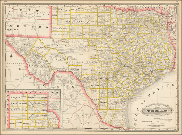 12-Texas and Southwest Map By George F. Cram