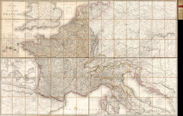 76-Europe, Western Europe and France Map By Adrien-Hubert Brué