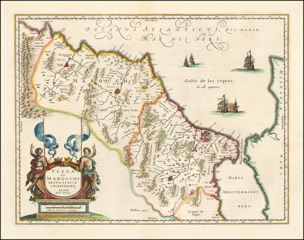 36-North Africa Map By Willem Janszoon Blaeu
