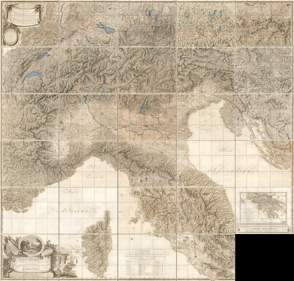 7-Switzerland, Italy and Northern Italy Map By 