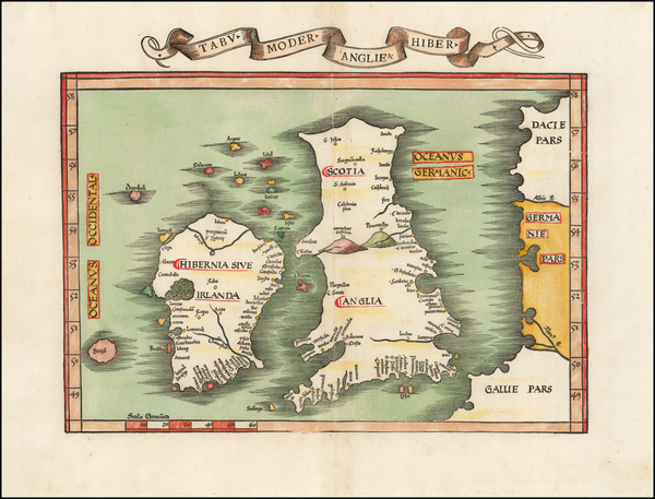 12-British Isles, Scotland and Ireland Map By Lorenz Fries