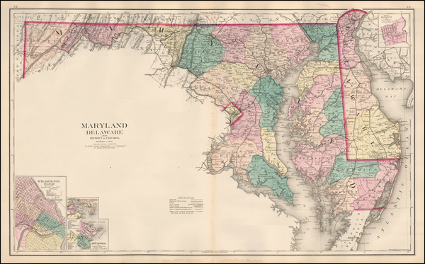 58-Mid-Atlantic Map By Frank A. Gray