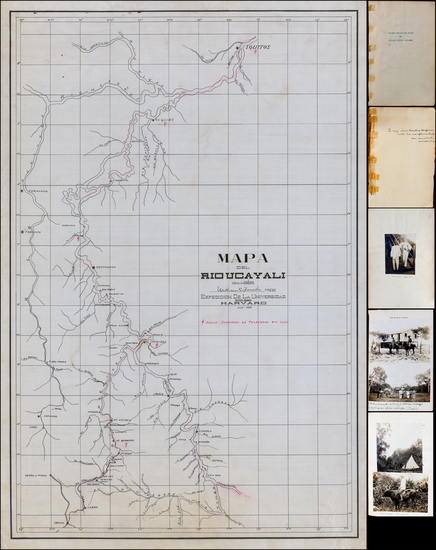 82-South America and Peru & Ecuador Map By William Curtis Farabee