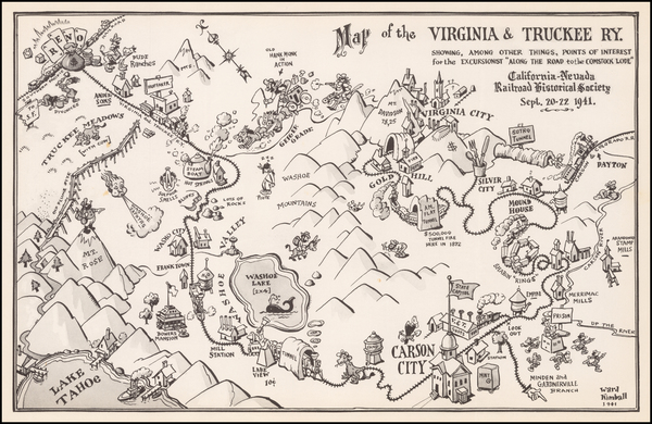 91-Southwest and California Map By Ward Kimball