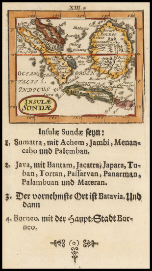 20-Singapore, Indonesia and Malaysia Map By Johann Ulrich Muller