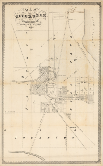 57-Illinois and Chicago Map By R. W. Dobson