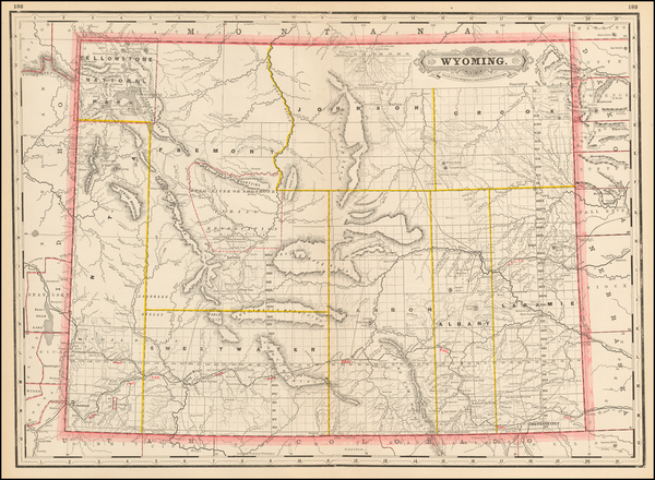 48-Plains and Rocky Mountains Map By George F. Cram