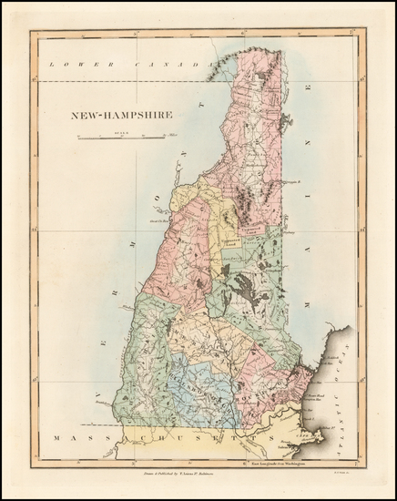 1-New England Map By Fielding Lucas Jr.