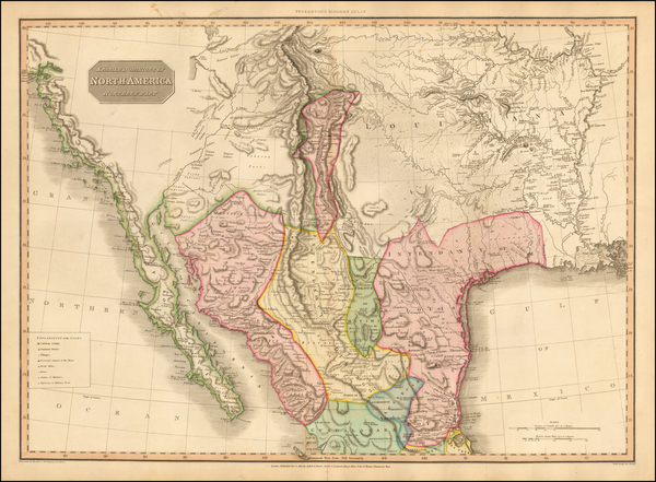 94-Texas, Plains, Southwest, Rocky Mountains, Mexico, Baja California and California Map By John P