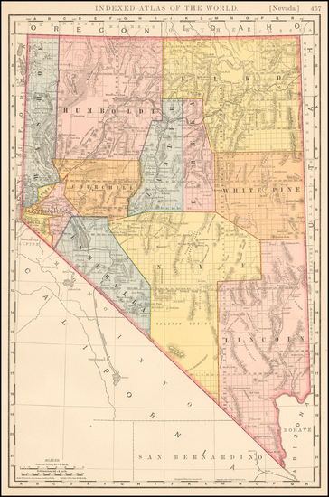 39-Nevada Map By Rand McNally & Company