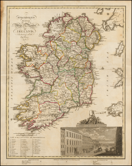 63-Ireland Map By John Stockdale