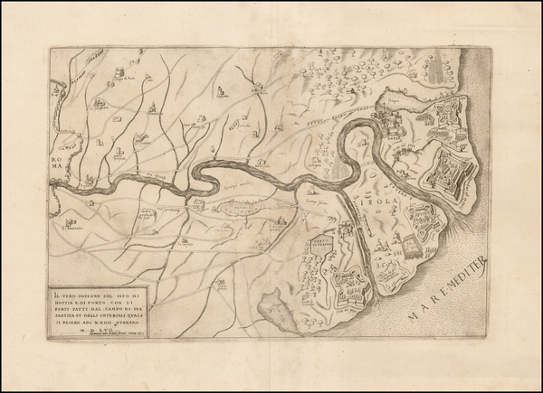 78-Italy Map By Hendrick Van Schoel