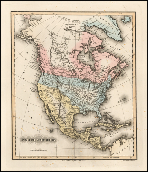 81-North America Map By Fielding Lucas Jr.