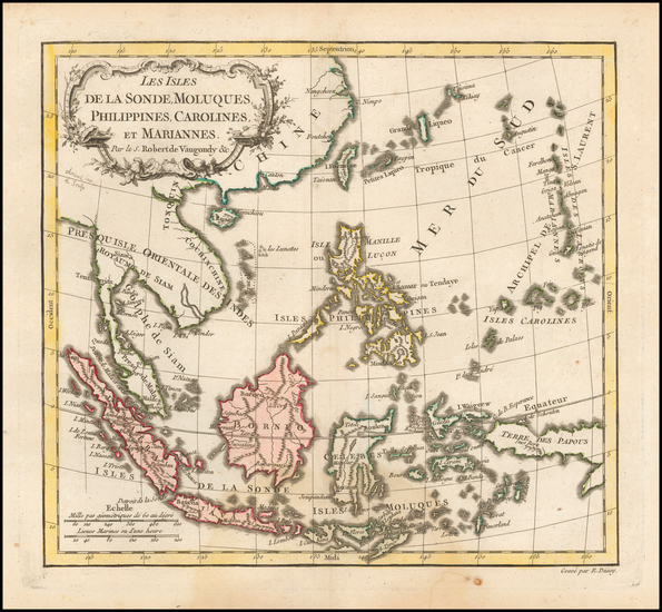 29-Southeast Asia and Philippines Map By Gilles Robert de Vaugondy