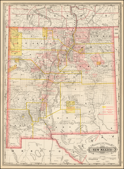 85-Southwest Map By George F. Cram