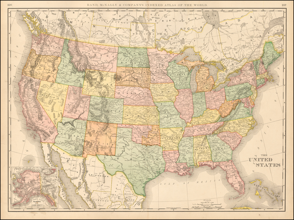 6-United States Map By Rand McNally & Company