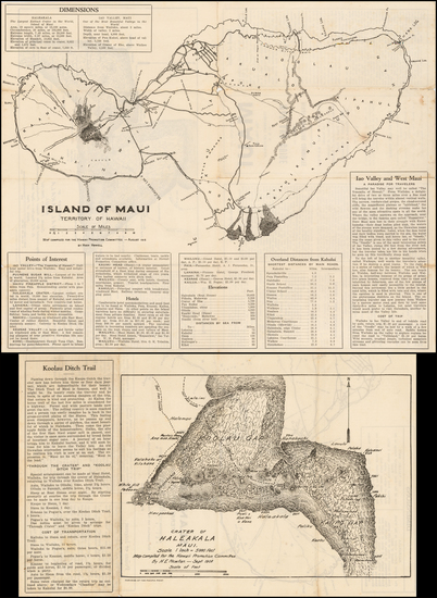 28-Hawaii and Hawaii Map By Hugh Howell