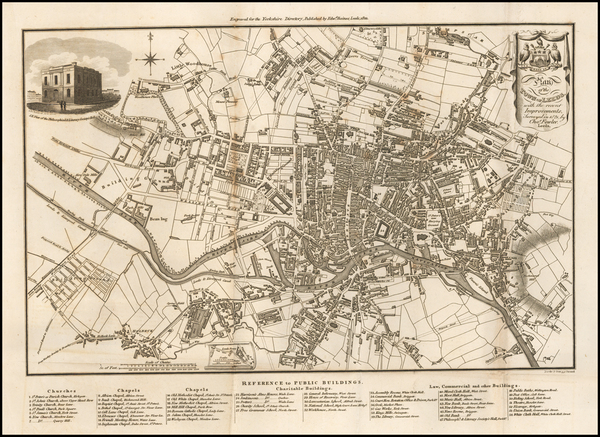 87-England and British Counties Map By Edward Baines