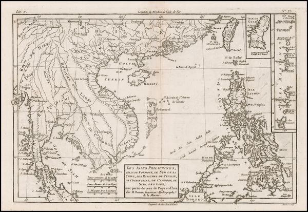 27-Asia, China, Southeast Asia and Philippines Map By Rigobert Bonne