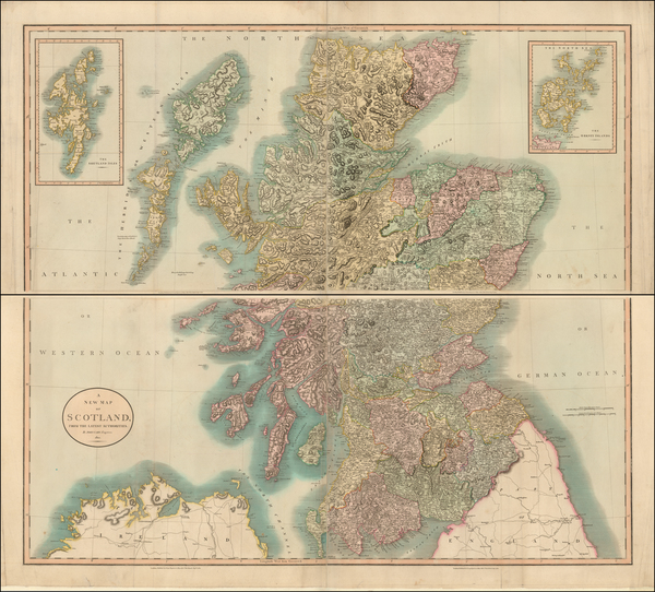 47-Scotland Map By John Cary