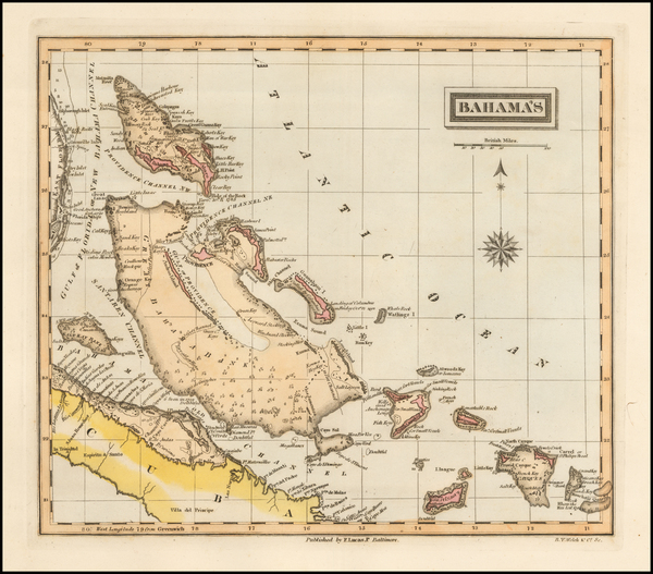 88-Caribbean Map By Fielding Lucas Jr.