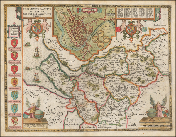 2-British Counties Map By John Speed