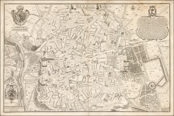 10-Spain Map By Nicolas de Fer / Jacques-Francois Benard